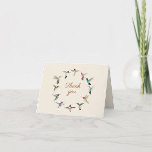 Nordamerikanischer Hummingbirds Danke Karte
