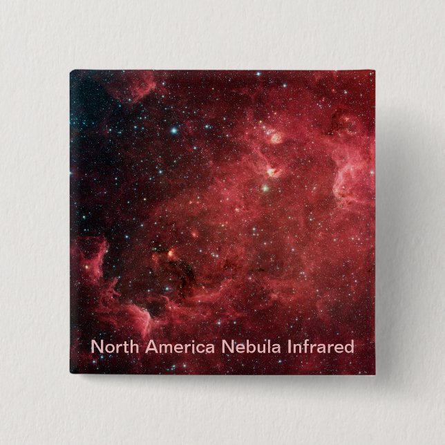 Nordamerikanischer Nebel Infrarot Button (Vorderseite)
