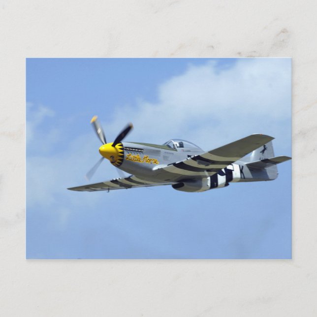 Nordamerikanischer P-51D Mustang, Kleines Pferd Postkarte (Vorderseite)