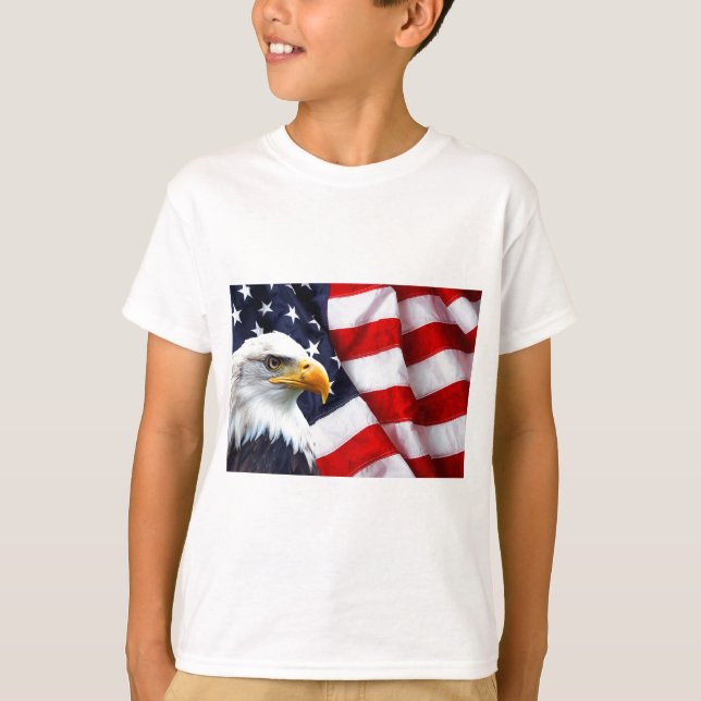 Nordamerikanischer Weißkopfseeadler auf T-Shirt (Vorderseite)