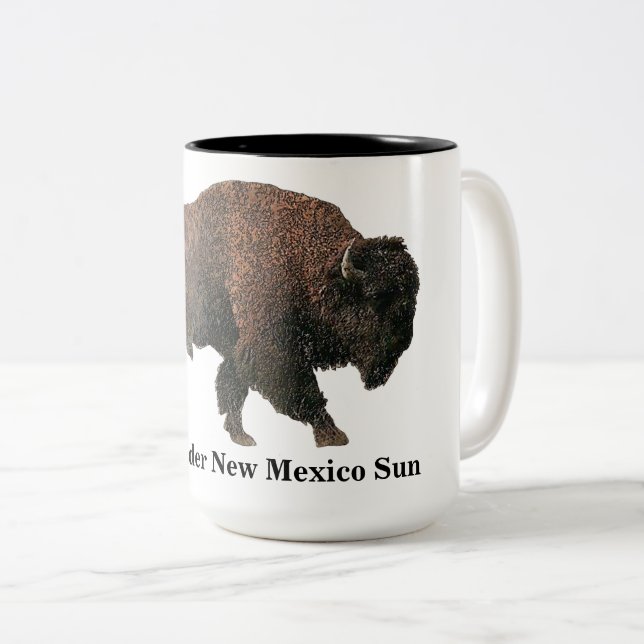 Nordamerikanisches Buffalo Zweifarbige Tasse (VorderseiteRechts)