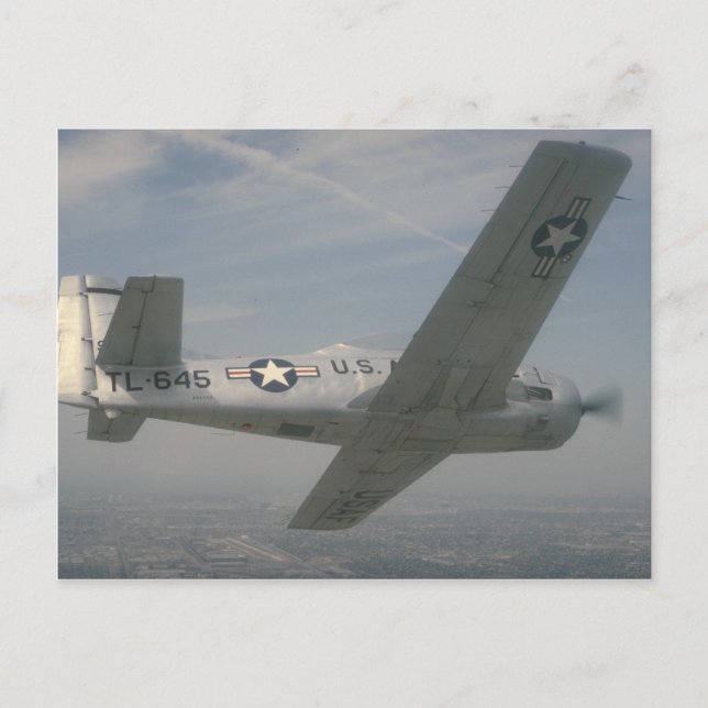 Nordamerikanisches Trojan T-28 Postkarte (Vorderseite)