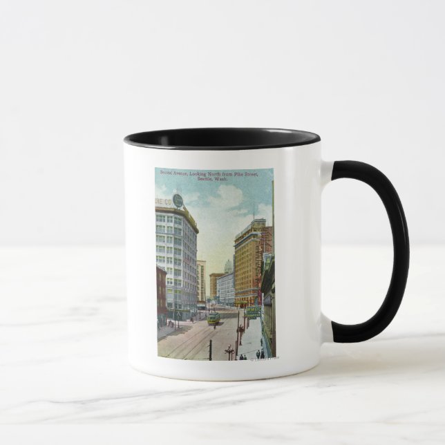 Nordansicht der Second Ave von der Pike Street Tasse (Rechts)
