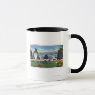 Nordansicht von See von Fort William Henry Tasse