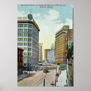 Nordansicht zweiter Allee von Pike-Straße Poster