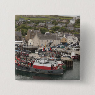 Nordatlantischer Küstenort Stromness Button