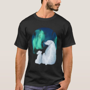 Nordaurora Borealis Lights Niedliche Polar Mutter T-Shirt