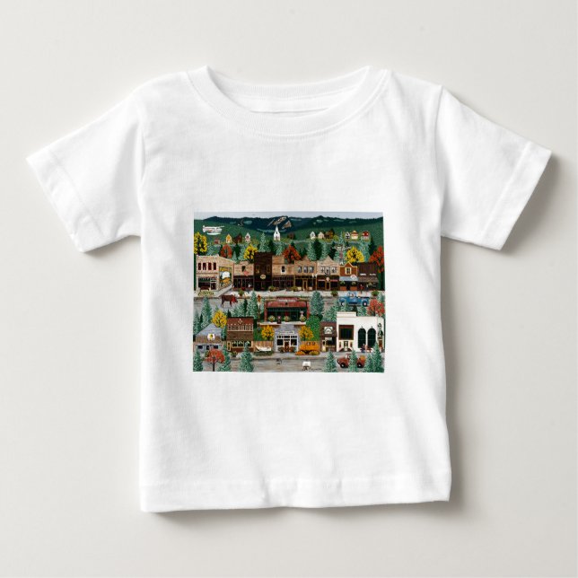 "Nordbelichtung" ~ Roslyn, Washington Baby T-shirt (Vorderseite)