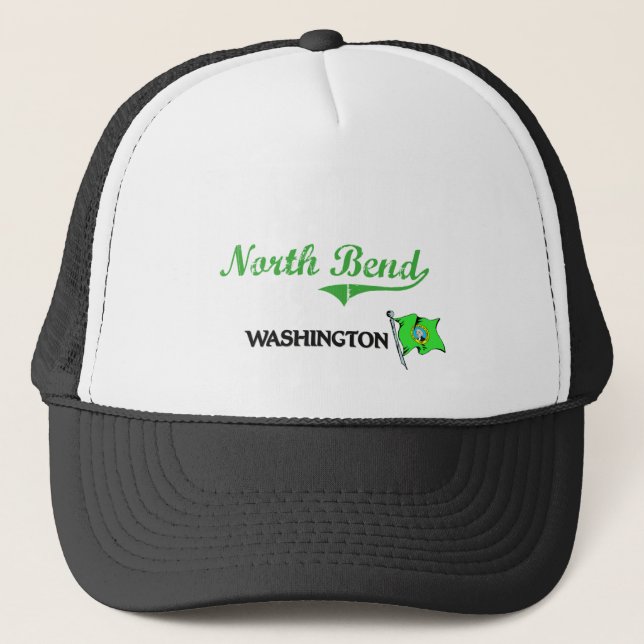 Nordbiegungs-Washington-Stadt-Klassiker Truckerkappe (Vorderseite)