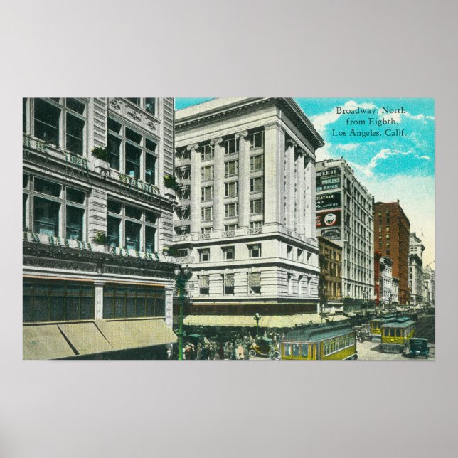 Nordblick auf den Broadway vom Achten aus Poster (Vorne)