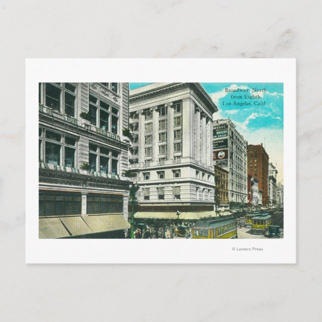 Nordblick auf den Broadway vom Achten aus Postkarte (Vorderseite)