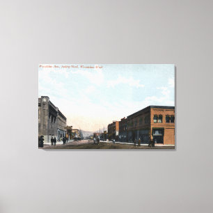 Nordblick von der Wenatchee Avenue Leinwanddruck