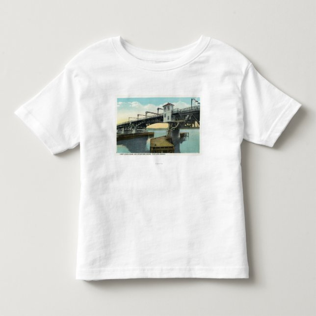 Nordbrücke, die Lewiston anschließen und Kleinkind T-shirt (Vorderseite)