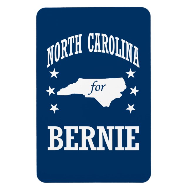NORDCAROLINA FÜR BERNIE SANDERS MAGNET (Vertikal)