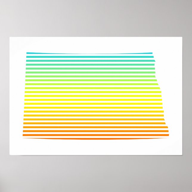 Norddakota-Kälte Poster (Vorne)