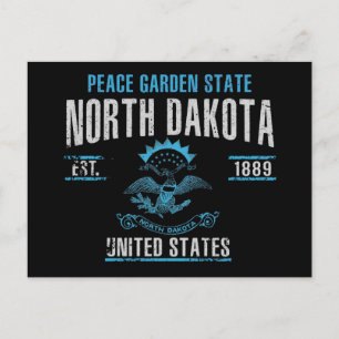 Norddakota Postkarte