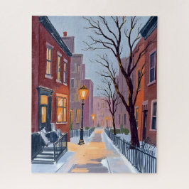 Nordend-Winter-Boston-Aquarellmalerei