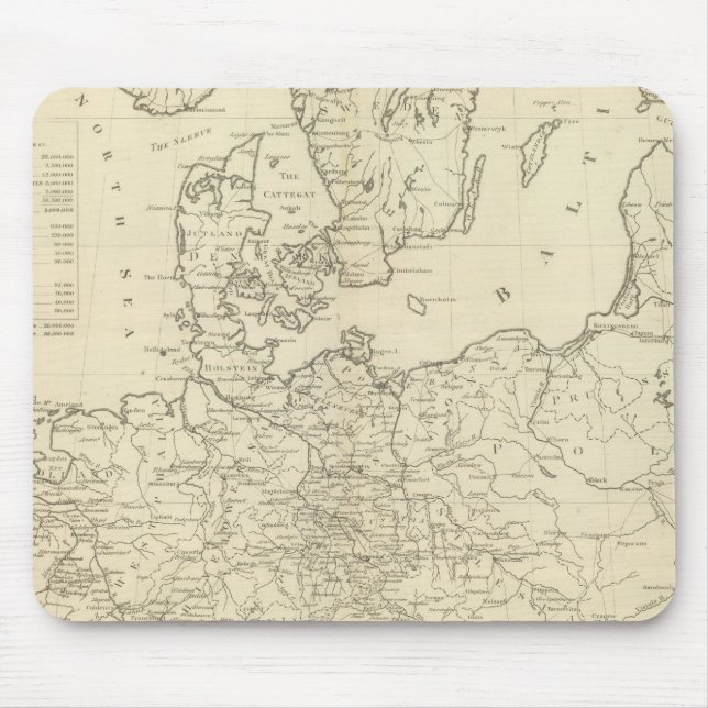 Nordeuropa Mousepad (Vorne)