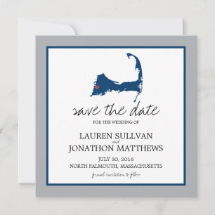Nordfalmouth Cape Hochzeit Retten Sie das Datum Save The Date