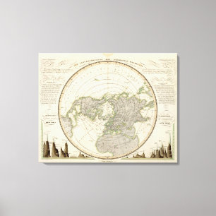 Nordhalbkugel 2 leinwanddruck