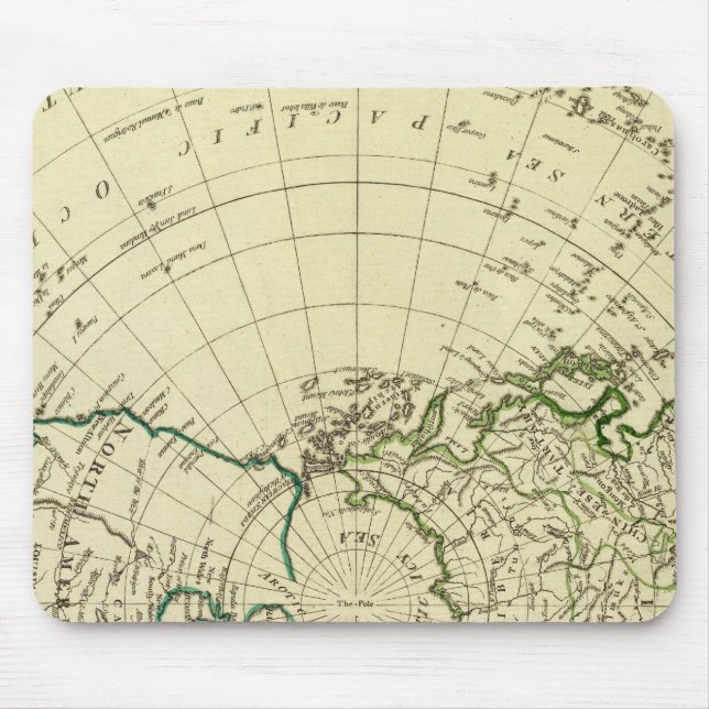 Nordhalbkugel 2 mousepad (Vorne)