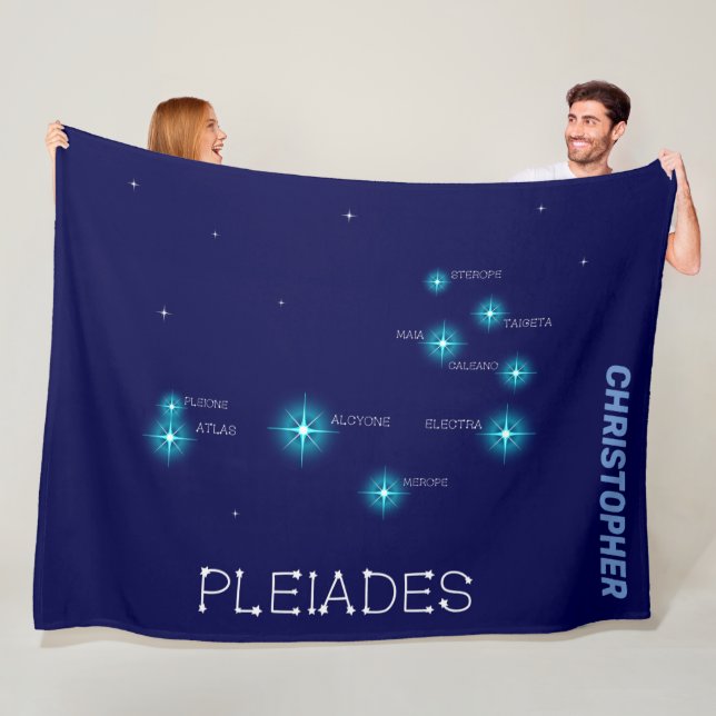 Nordhalbkugel Pleiades Star Formation Fleecedecke (Beispiel)