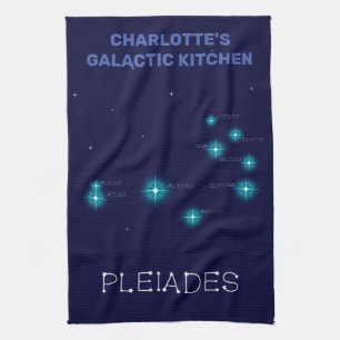 Nordhalbkugel Pleiades Star Formation Geschirrtuch