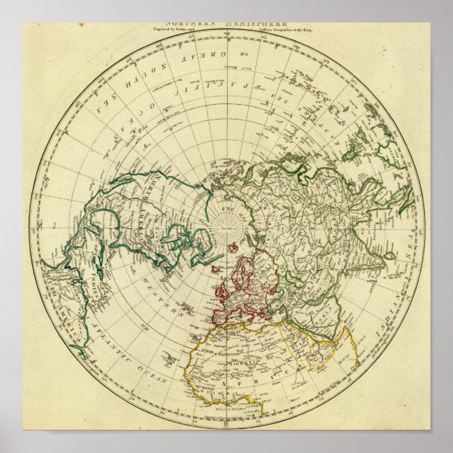Nordhalbkugel Poster (Vorne)