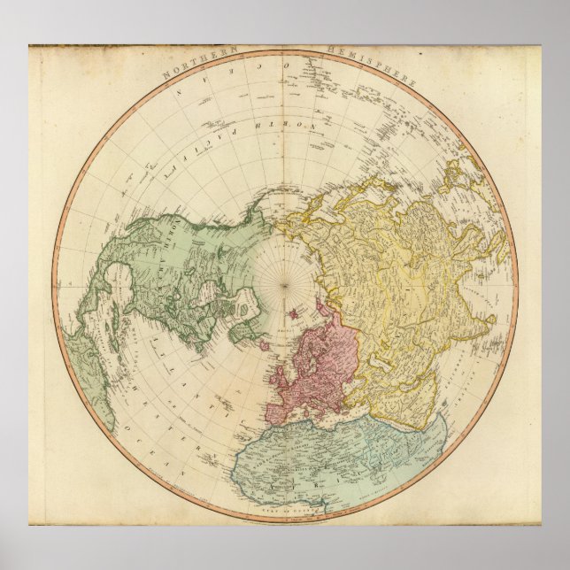 Nordhalbkugel Poster (Vorne)