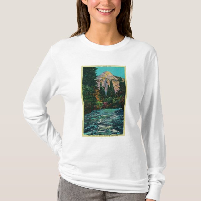 Nordhaube und Merced Fluss von den glücklichen T-Shirt (Vorderseite)