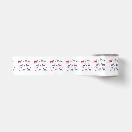 Nordic Animals Twin Baby Shower Ribbon Satinband