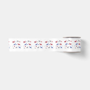 Nordic Animals Twin Baby Shower Ribbon Satinband