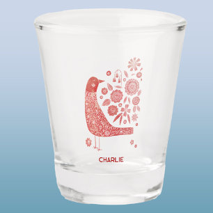 Nordic Bird Personalisiert Schnapsglas