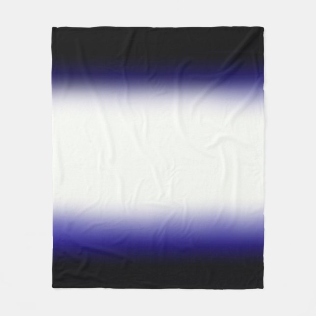 Nordic Blue Black|Blue|White Fleecedecke (Vorderseite)