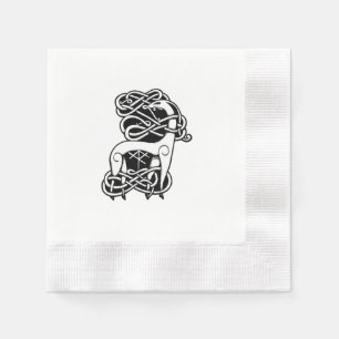 Nordic/Celtic Reh Napkins Serviette