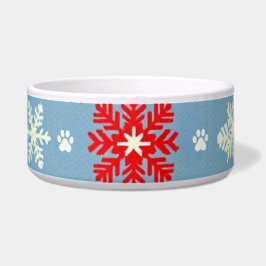 Nordic Christmas Cat Bowl - Festlicher Strick Schn Napf