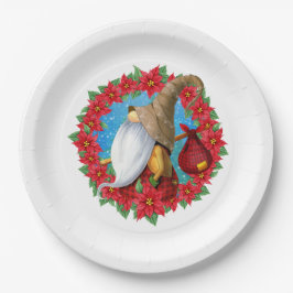 Nordic Christmas Gnome Pappteller