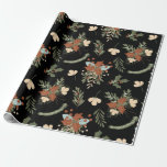 Nordic Christmas Pattern Wrapping Paper Geschenkpapier<br><div class="desc">Wrapping Paper Niedlich Nordic Christmas Pattern Gnomes Weihnachten/Feiertage/Feiertage/Einzigartige,  individuell anpassbare HINTERGRUNDFARBE</div>