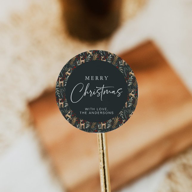 Nordic Christmas Sticker Holiday Label Scandi Deh (Von Creator hochgeladen)