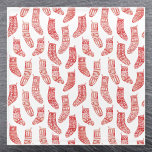 Nordic Christmas Strumpf Pattern Glasuntersetzer<br><div class="desc">Ein typisch nordisches Weihnachtsmuster,  ideal für den Winterurlaub mit gemütlichem skandinavischem Flair. Originelle Kunst von Nic Squirrell.</div>