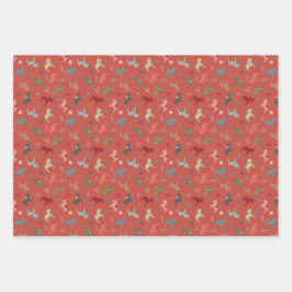 Nordic Christmas Wrapping Paper Sheets Geschenkpapier Set