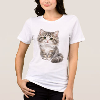 Nordic Fluff Sovereign - Norwegische Waldkatze Tri-Blend Shirt