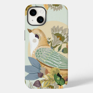 Nordic Folk Art Bird Case-Mate iPhone 14 Hülle