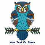 Nordic Folk Art Owl Fotoskulptur Magnet<br><div class="desc">Eine niedliche Eule in Braun und Blau,  im nordischen Volkskunst-Stil. Passen Sie Ihren eigenen Text an. In Norse/Wikinger Mythologie symbolisieren Eulen Weisheit und Erleuchtung. Die modernen Skandinavier verbinden Eulen mit Wohlstand,  Glück und Intelligenz.</div>