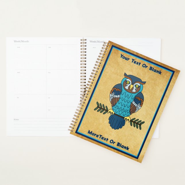 Nordic Folk Art Owl Planer (Anzeige)