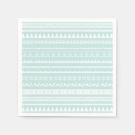 Nordic Folk Print Holiday Paper Napkin Serviette