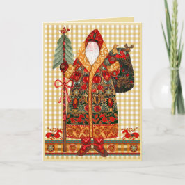 Nordic Folk Santa Card Karte