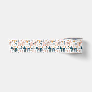 Nordic Folkart Horse Satinband
