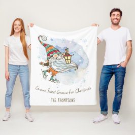 Nordic Gnome Personalisierte Weihnachten Fleecedecke