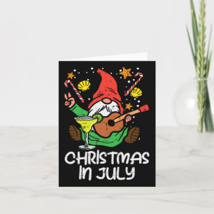 Nordic Gnome Santa spielt Gitarre Weihnachten im J Karte